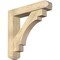 Ekena Millwork Merced Craftsman Rough Sawn Bracket w/ Offset Brace, Douglas Fir, 6"W x 28"D x 28"H BKT0604X28X28MRC04RDF - alternate 1